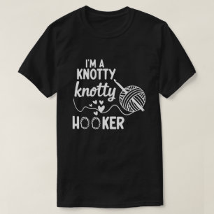 Camiseta Soy una sudadera de ganchillo Knotty Knotty Hoooke