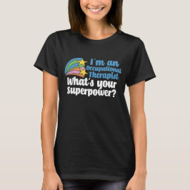 Camiseta Soy una superheroína terapista ocupacional femenin