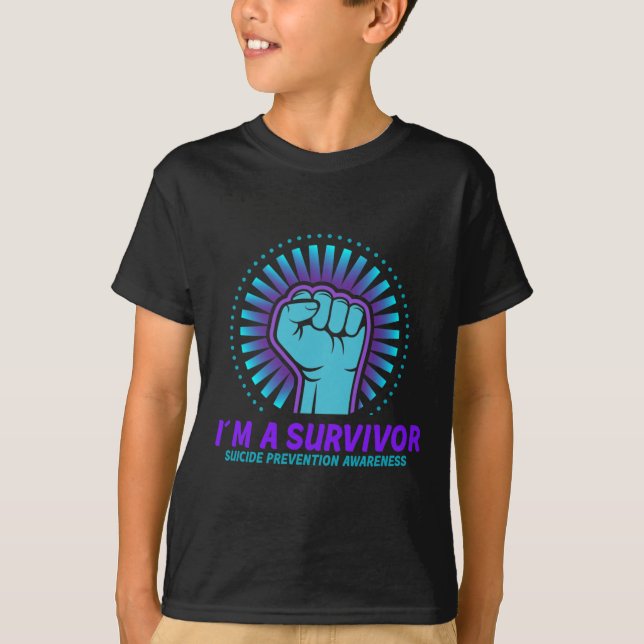 Camiseta Soy una superviviente de la prevención del suicidi (Anverso)