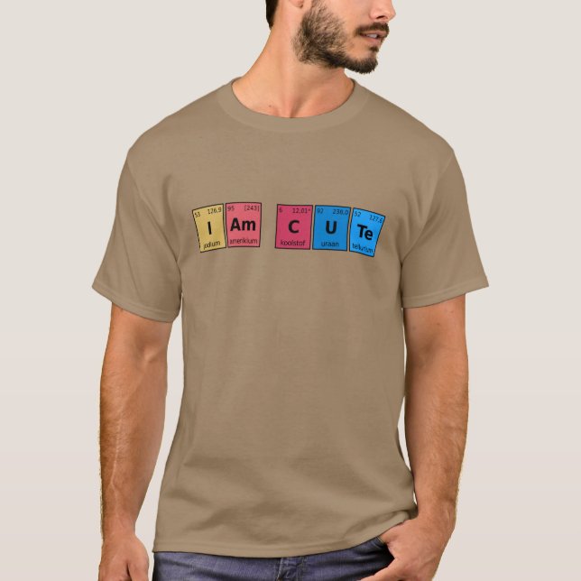 Camiseta Soy una tabla periódica corta (Anverso)