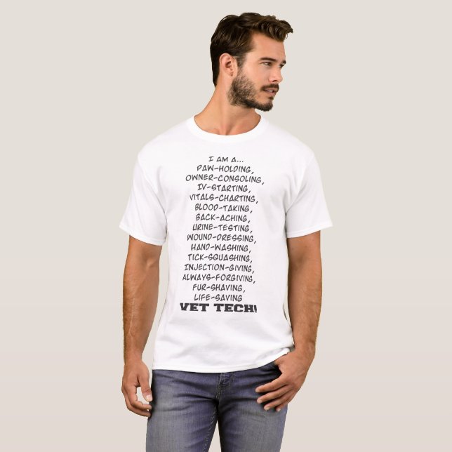 Camiseta Soy una tecnología del veterinario (Anverso completo)