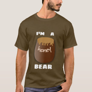 CAMISETA SOY UNA TELA OSCURA DE OSO DE MIEL