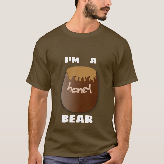 CAMISETA SOY UNA TELA OSCURA DE OSO DE MIEL (Anverso)