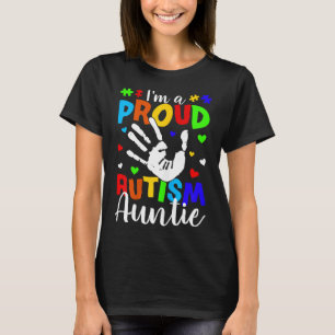 Camiseta Soy una tía de autismo orgullosa, una chica gui de