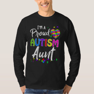 Camiseta Soy una tía orgullosa con conciencia del autismo