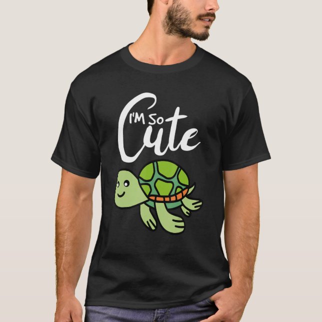 Camiseta Soy una tortuga muy linda (Anverso)