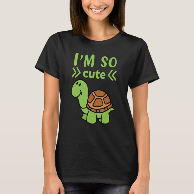 Camiseta Soy una tortuga muy linda 1 (Anverso)
