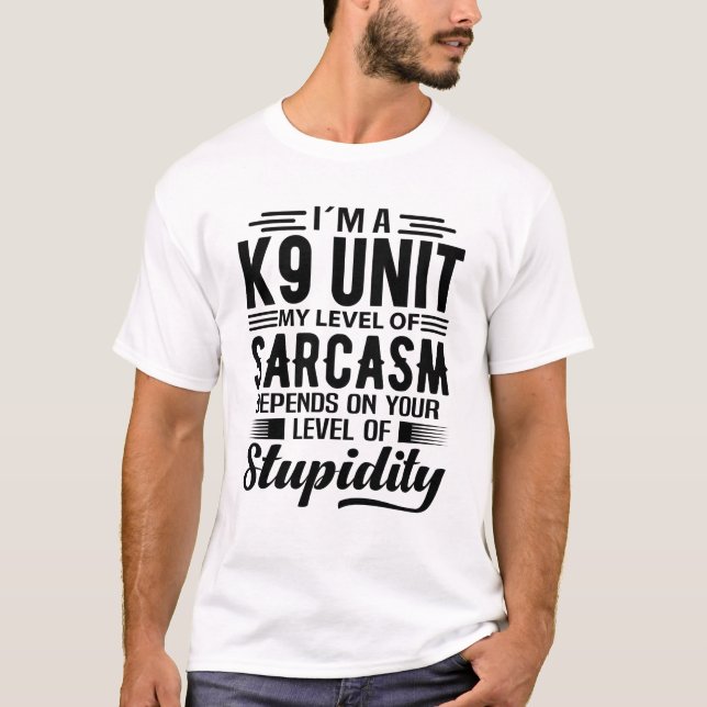 Camiseta Soy una unidad K9 (Anverso)