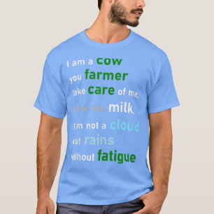 Camiseta Soy una vaca, tu agricultor Crazy granja vaca es g