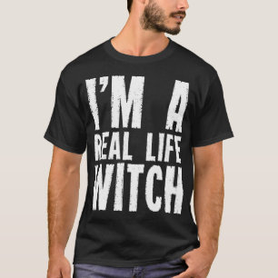 Camiseta Soy una verdadera bruja Broom Witchcraft Witches W