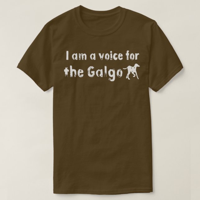Camiseta Soy una voz para el caballo galgo (Diseño del anverso)