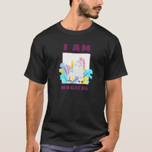 Camiseta Soy Unicornio Mágico Lindo Para Niñas