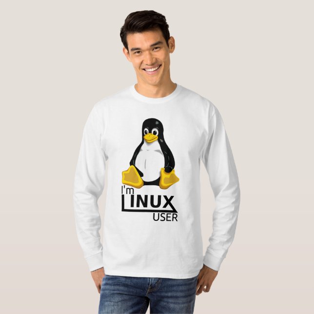 Camiseta Soy usuario de Linux (Anverso completo)