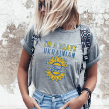 Soy valiente Chica ucraniano de girasol azul amari