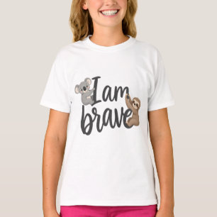 Camiseta Soy Valiente Diseño de Mentalidad de Koala y Perez