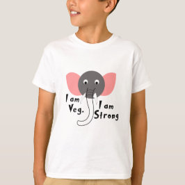 Camiseta Soy Veg, soy elefante elefante de los niños animal