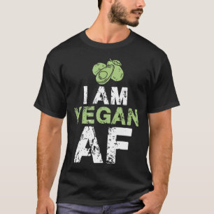 Camiseta Soy Vegan Af Y Amo Aguacate Y Regalo Guacamole
