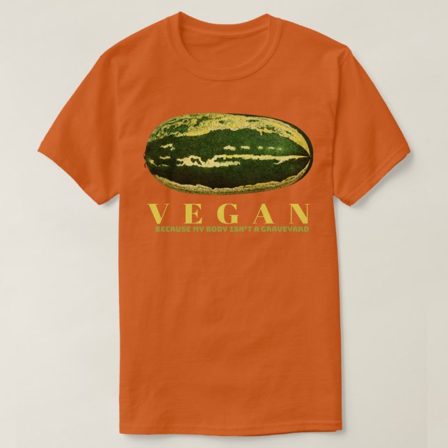 Camiseta Soy Vegan porque mi cuerpo no es Graveyard (Diseño del anverso)