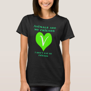 Camiseta Soy vegano Los animales son mis amigos