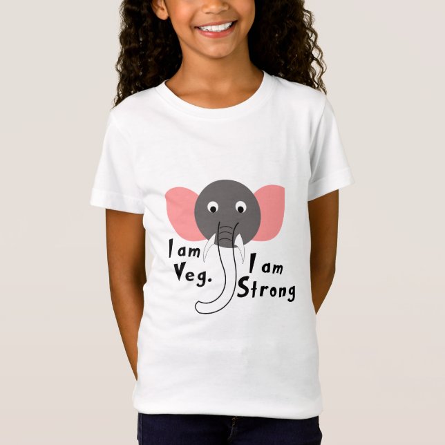 Camiseta Soy vena, soy elefante elefante Chica de animales  (Anverso)
