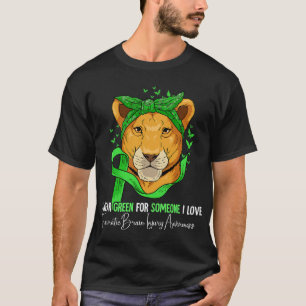 Camiseta Soy verde para alguien en quien amo el cerebro tra