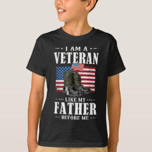 Camiseta Soy Veterano Como Mi Padre Antes Que Yo Estadounid