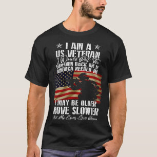 Camiseta Soy Veterano De Ee.Uu. Podría Ser Mayor Mover Más 