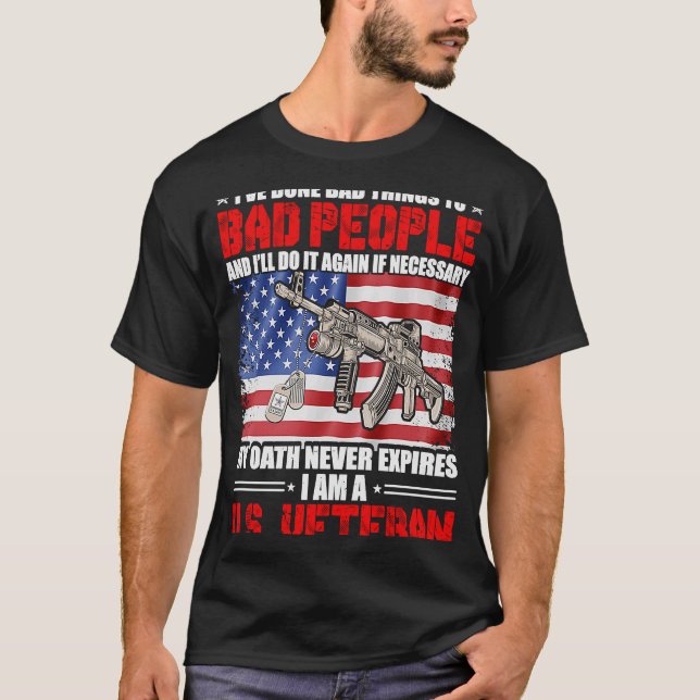 Camiseta Soy Veterano De Los Ee.Uu. (Anverso)