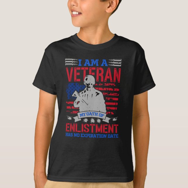 Camiseta Soy Veterano - El regalo perfecto para héroes en E (Anverso)