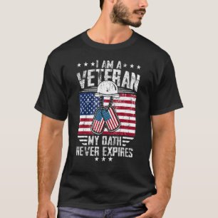 Camiseta Soy Veterano Y Mi Juramento Nunca Expira Vet Patri