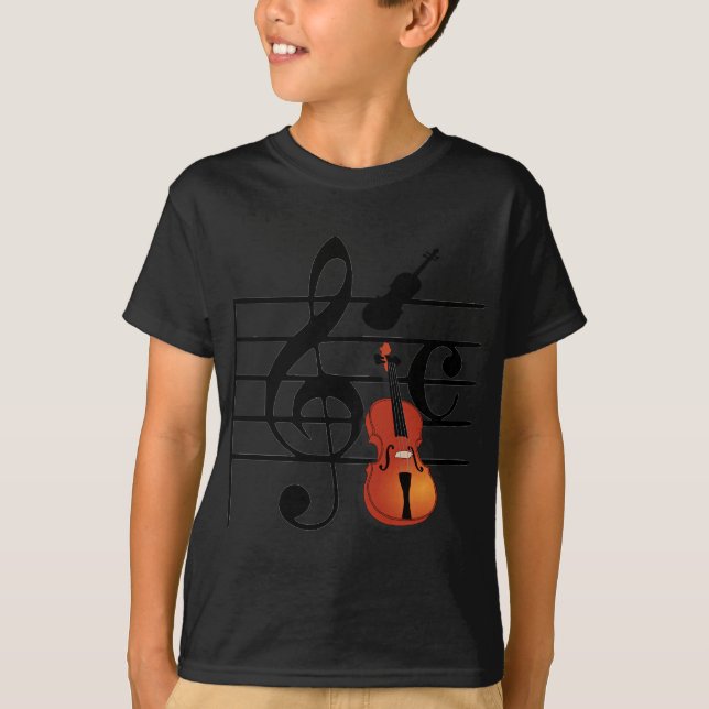 Camiseta Soy violín. (Anverso)