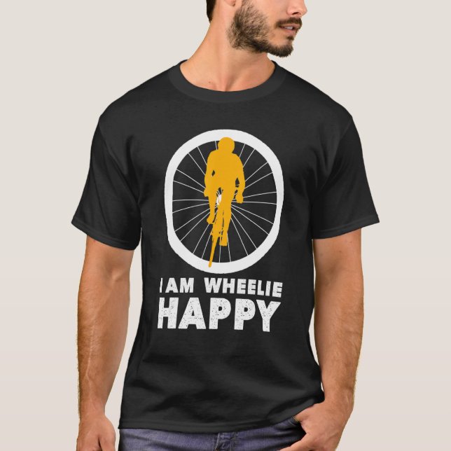 Camiseta Soy Wheelie Happy Hilarie Biking (Anverso)