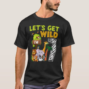 Camiseta Soy Wild Y Siete Tema Del Zoológico 7th Birthday S