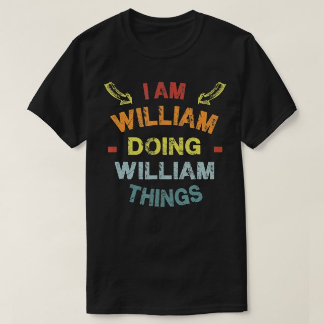 Camiseta Soy William haciendo William Things Guay Funny Chr (Diseño del anverso)