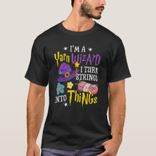 Camiseta Soy Yarn Wizard y vuelvo las cadenas en cosas dive