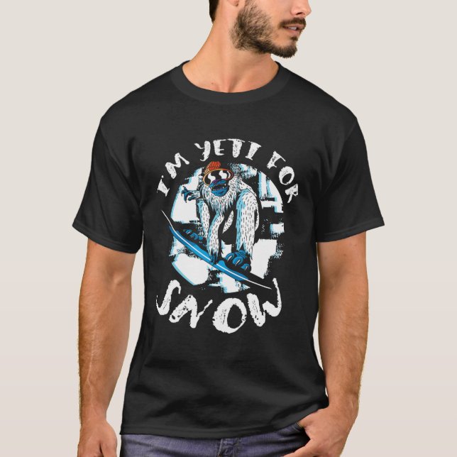 Camiseta Soy Yeti por la nieve Pie Grande Sasquatch Snowboa (Anverso)