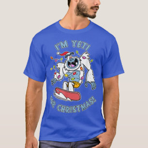 Camiseta Soy Yeti por los Navidades Cute Yeti en Snowboard 