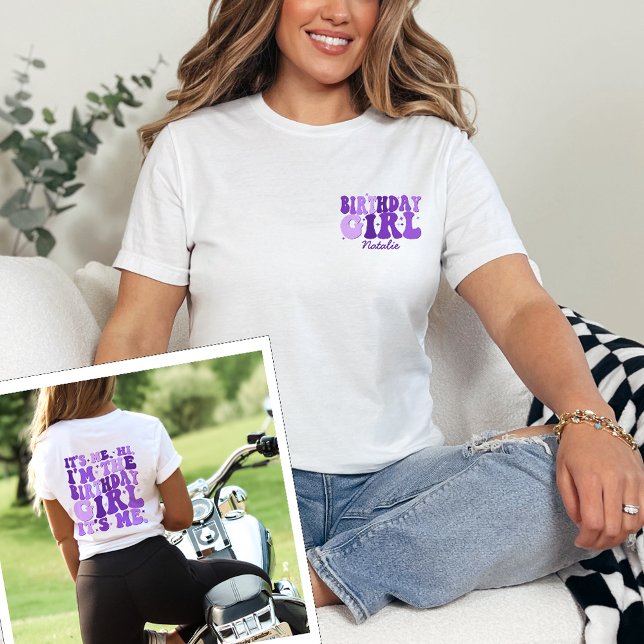 Camiseta Soy Yo Hola, Soy El Chica De Cumpleaños Me Persona (Subido por el creador)