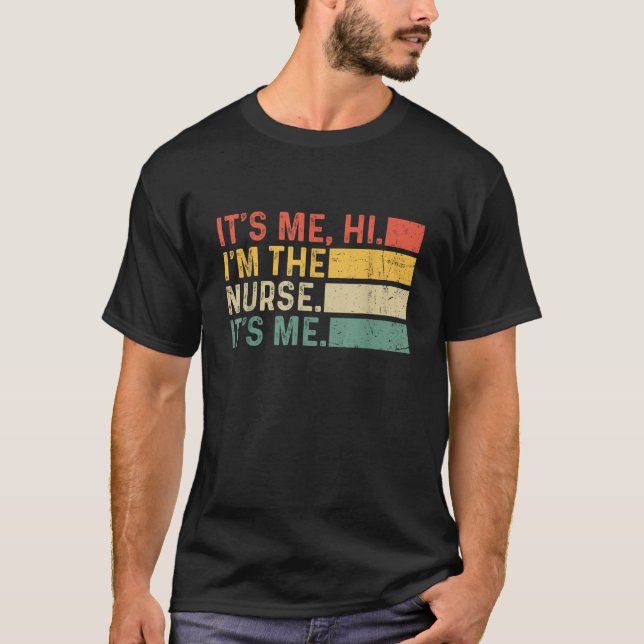 Camiseta Soy yo hola soy la enfermera soy yo un viejo retro (Anverso)