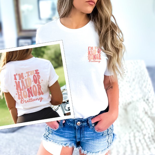 Camiseta Soy yo, soy la doncella de honor, soy yo personali (Subido por el creador)