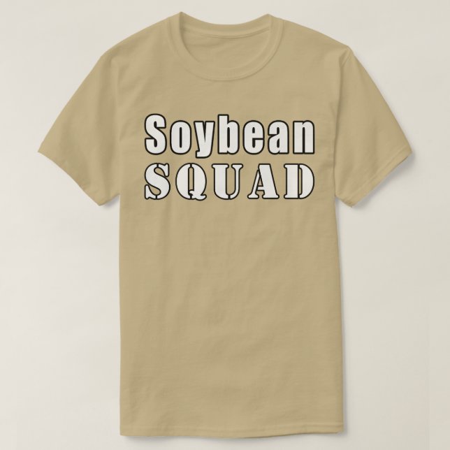Camiseta Soybeans graciosos granjeros de escuadrón de soya (Diseño del anverso)