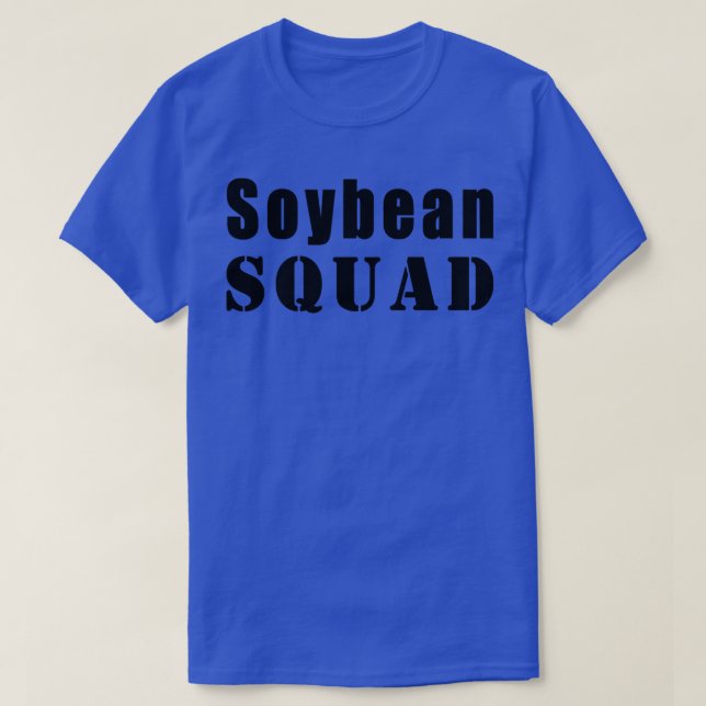 Camiseta Soybeans graciosos granjeros de escuadrón de soya (Diseño del anverso)