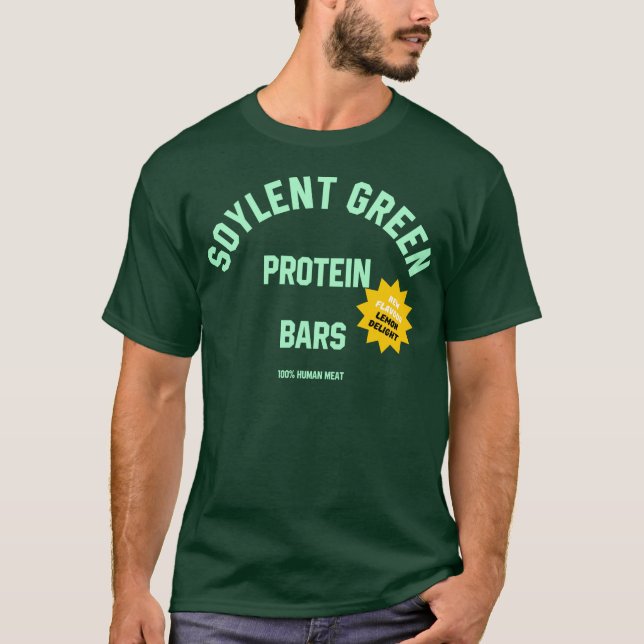 Camiseta Soylent Green protein bars green edition (Anverso)