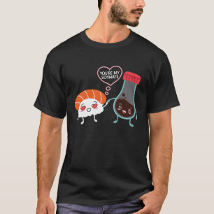 Camiseta Soymate Soulmate Soulmate Japonés Parejas De Sushi