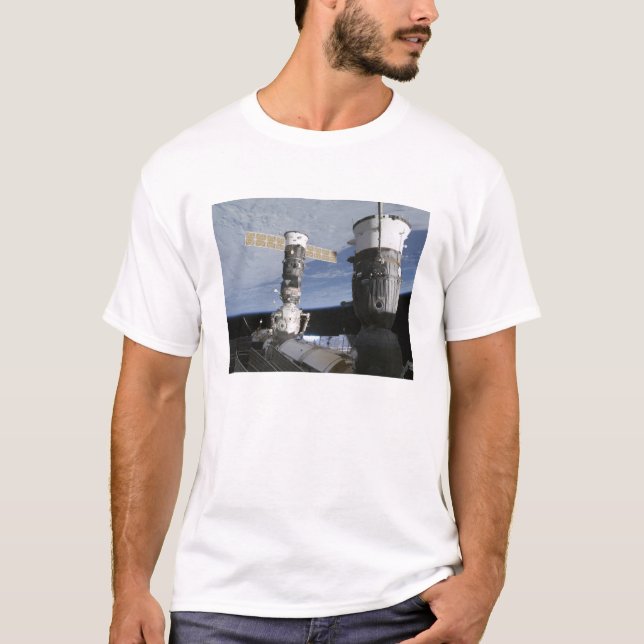 Camiseta Soyuz ruso y las naves espaciales Progress (Anverso)