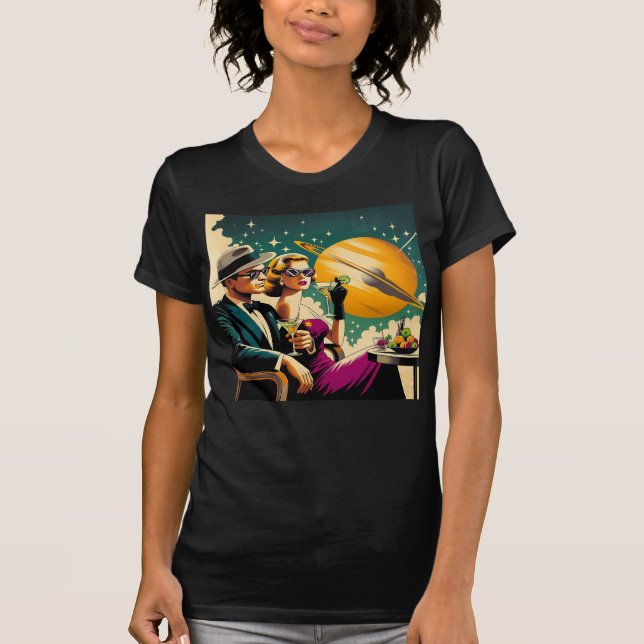 Camiseta Space Age Las Vegas Martini Gangster Party (Anverso)