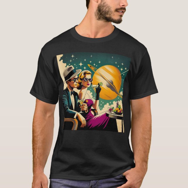 Camiseta Space Age Las Vegas Martini Gangster Party (Anverso)