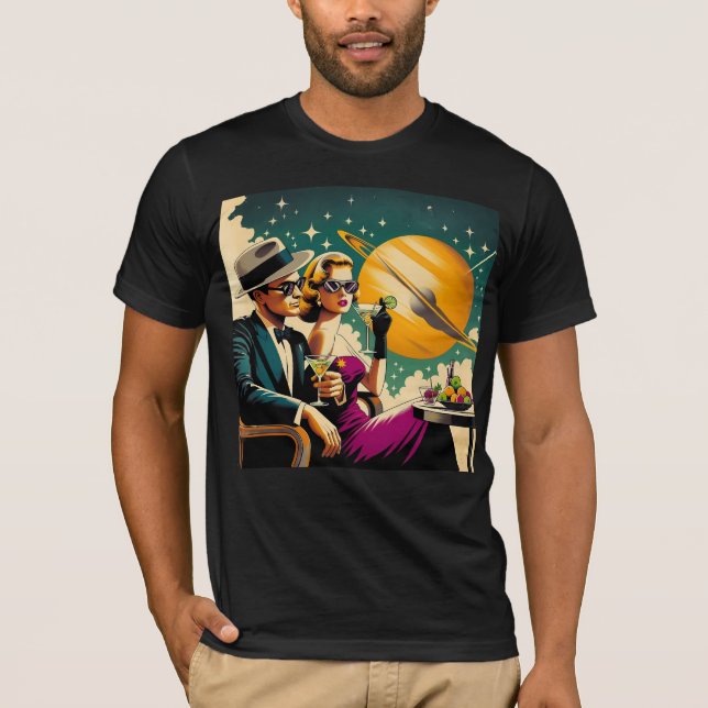 Camiseta Space Age Las Vegas Martini Gangster Party (Anverso)