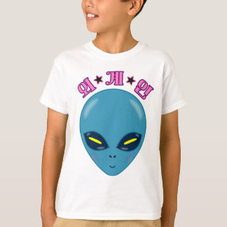 Camiseta space alien (korean language)