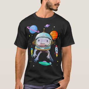 Camiseta Space Aolotl Cute Meican Walking Fish Amphibian Ki